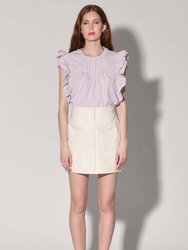 Amy Skirt, Oyster Patent - Leather - Oyster Patent
