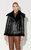 Celine Jacket, Black Leather/Black Fur - Black Leather/Black Fur