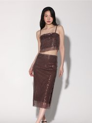 Crista Skirt, City Sequin Mink