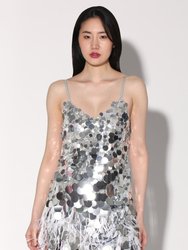 Darina Dress - Silver Starlet Sequin