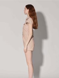 Evelyn Romper, Rose Pink - Leather