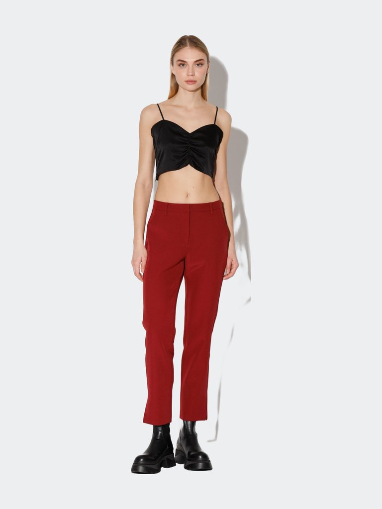 Fallon Pant, Merlot - Suiting - Merlot