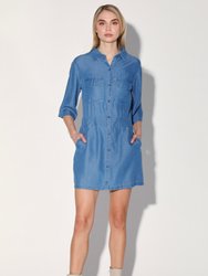 Finley Dress - Medium Wash