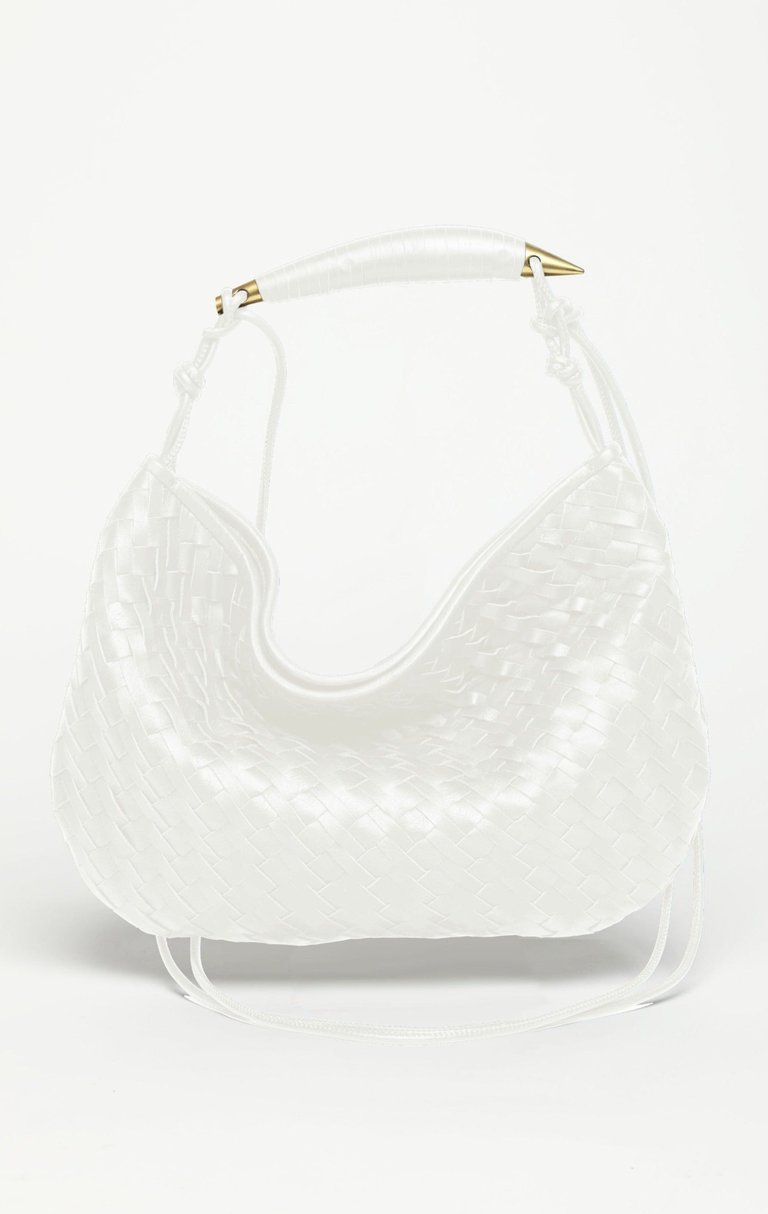 Hazel Hobo Handbag - Bright White