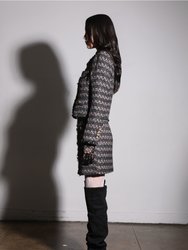 Inaya Jacket, Tribeca Tweed Black Blush