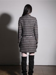 Inaya Jacket, Tribeca Tweed Black Blush