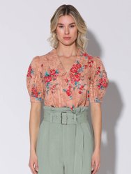 Irma Top - Botanical Eyelet