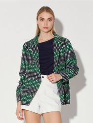 Jordana Blazer, Dot Mirage - Cotton Sateen