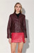 Karter Leather Jacket - Plum 