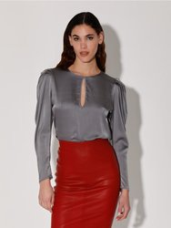 Kimberly Top, Dark Grey