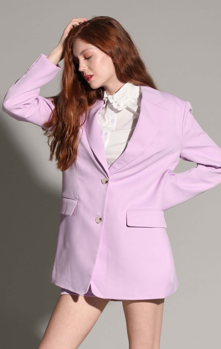 Kira Blazer, Lavender - Lavender