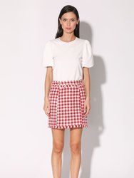 Laurette Skirt, Picnic Tweed Red - Picnic Tweed Red