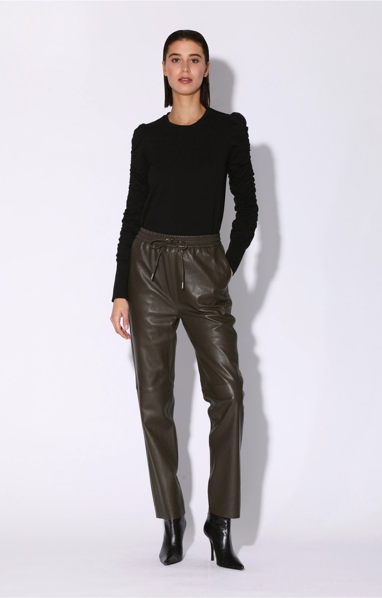 Levie Pant, Moss - Leather