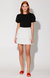 Liv Skirt - White with Black