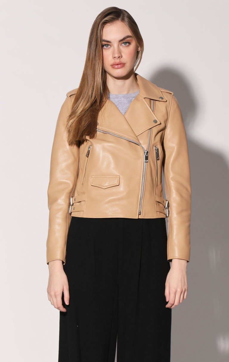 Liz Jacket, Latte - Leather - Latte