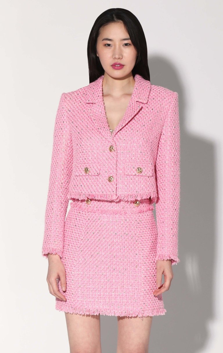 Lyona Jacket, Paris Pink Tweed - Paris Pink Tweed