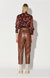 Maggie Leather Pant - Walnut