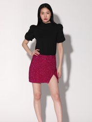 Mallory Sequin Skirt - Magenta Rush - Magenta Rush Sequin
