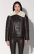Mariah Jacket, Mocha Leather Off White Fur - Leather Shearling - Mocha Leather Off White Fur