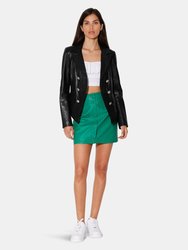 Marley Blazer, Black - Leather - Black