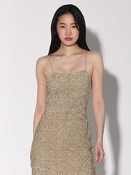 Maya Dress, Gold Rush Sequin - Gold Rush Sequin