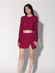 Megan Top, Magenta Rush Sequin