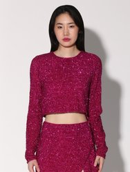 Megan Top, Magenta Rush Sequin - Magenta Rush Sequin