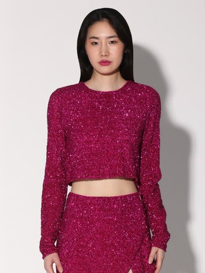 Walter Baker Megan Top, Magenta Rush Sequin product