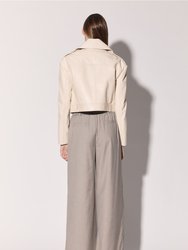 Milan Jacket, Oyster - Leather