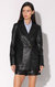 Misha Blazer, Black - Leather