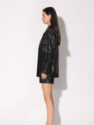 Misha Blazer, Black - Leather