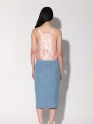 Nicky Top, Blush Prism Sequin