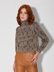 Rafaela Top, Grey Tan