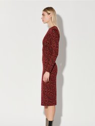 Shaina Dress, Dali Leopard Knit
