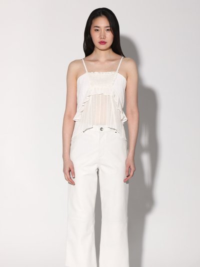 Walter Baker Venice Pant, Bright White - Leather product