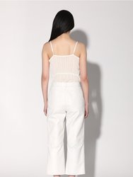 Venice Pant, Bright White - Leather