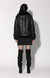 Whitney Jacket - Black Leather/ Black Fur