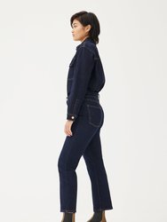 Ase - High Rise Straight Jeans - Drum