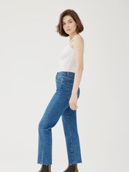 ASE - High Rise Straight Jeans - Pacific