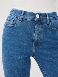 ASE - High Rise Straight Jeans - Pacific