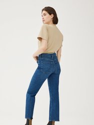 ASE - High Rise Straight Jeans - Seaborn