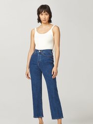 ASE - High Rise Straight Jeans, Watersong - Watersong