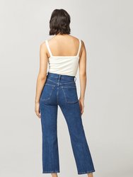 ASE - High Rise Straight Jeans, Watersong