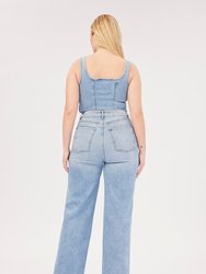 HOU Relaxed Wide Leg Jeans - Willow