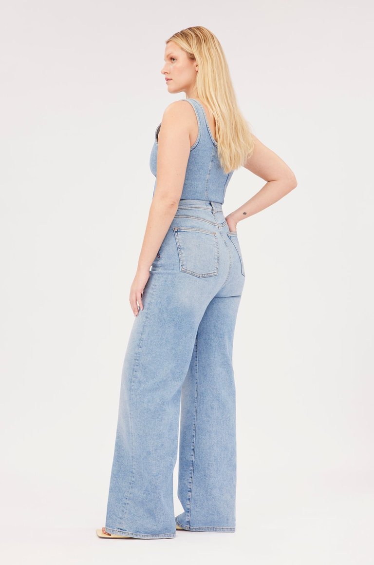 HOU Relaxed Wide Leg Jeans - Willow