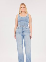 HOU Relaxed Wide Leg Jeans - Willow - Willow