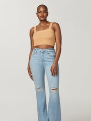 MIA - High Rise Flare Jeans, Burnout - Burnout