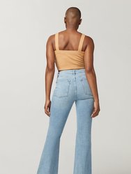 MIA - High Rise Flare Jeans, Burnout