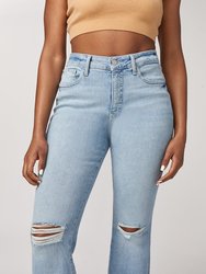 MIA - High Rise Flare Jeans, Burnout