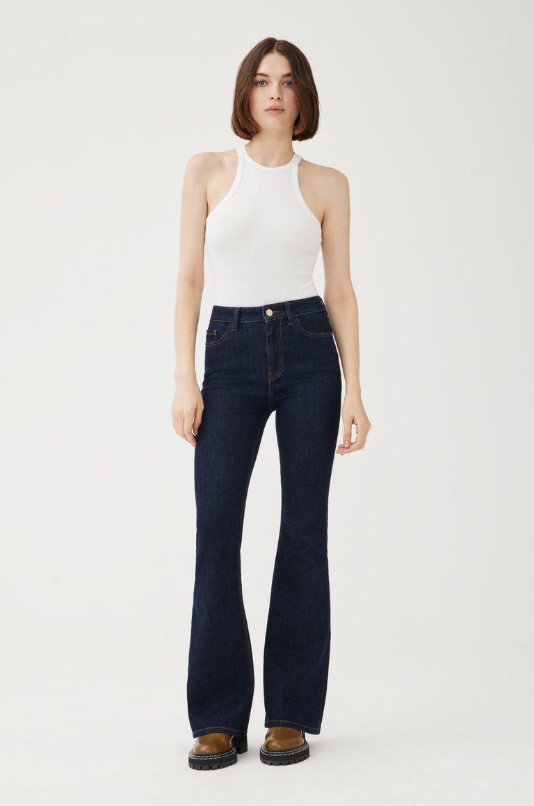 MIA - High Rise Flare Jeans - Drum - Drum